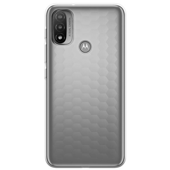 Motorola Moto E20 / E20s / E30 / E40 kompatibilis átlátszó tok, vékony illeszkedés, csúszásgátló, minimalista kialakítás, 1 mm