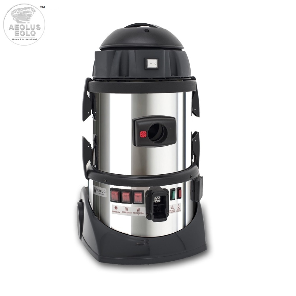 Aspirator cu abur, Aeolus Eolo Home & Professional, Inox, 20 l, Argintiu/Negru