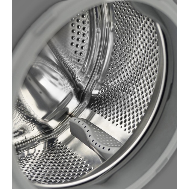Masina de spalat rufe Daewoo WM812T1SU0BG, 1200 rpm, 8 kg, Clasa D, Silver, Pornire intarziata