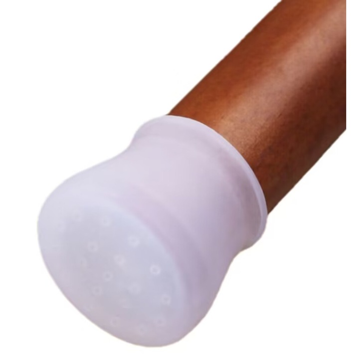 Set 4 huse pentru picior de masa si scaun, Individualist, Silicon, Transparent