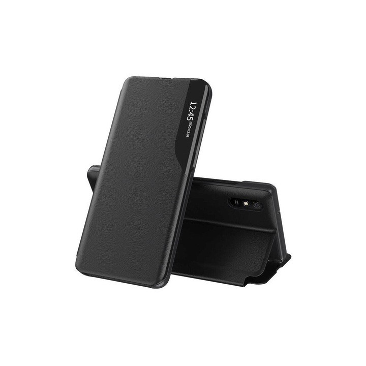 Флип калъф за Xiaomi Redmi 9A / Redmi 9AT Techsuit eFold Series черен