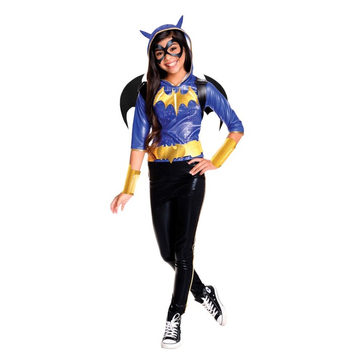 Costum Batgirl Deluxe cu accesorii pentru fete, 8-10 ani 134-148 cm