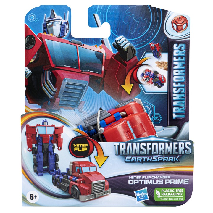 Figurina Transformers Earthspark - Optimus Prime, 6 cm