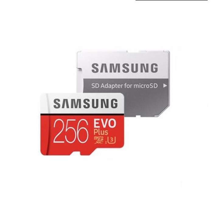 Карта памет Samsung EVO Plus MicroSD, 256 GB, 100MB/s, с адаптер