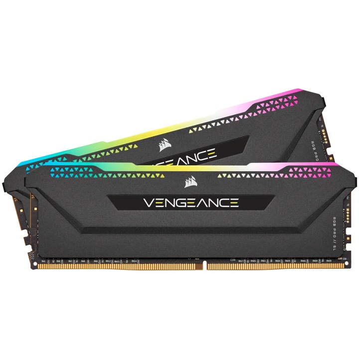 Memorie Corsair Vengeance XMP 2.0 PRO SL Black Heatspreader, 64GB (2x32GB), DDR4, 3600MHz, CL 18, RGB