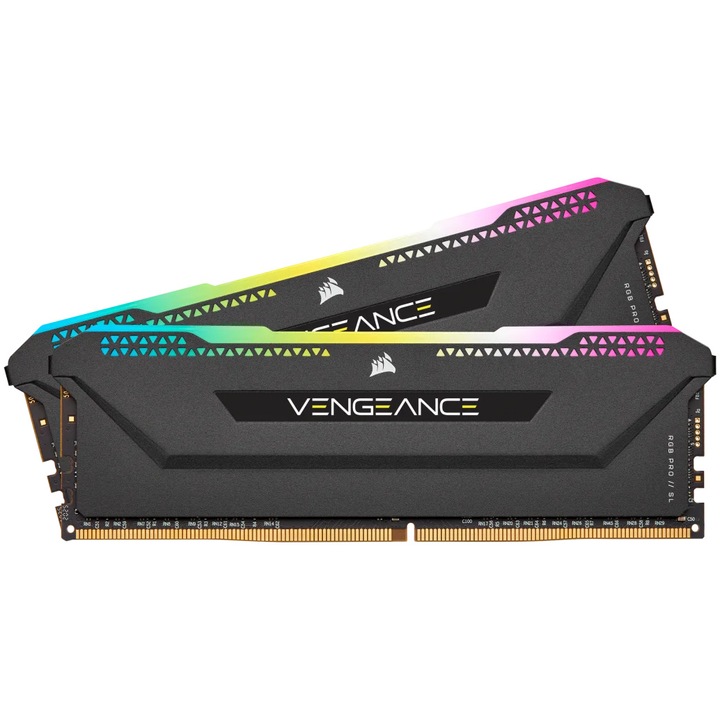 Памет Corsair Vengeance XMP 2.0 PRO SL Black Heatspreader, 64GB (2x32GB), DDR4, 3600MHz, CL 18, RGB