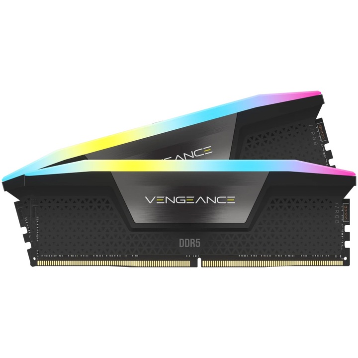 Memorie Corsair Vengeance XMP 3.0 Black Heatspreader, 48GB (2x24GB), DDR5, 6000MT/s, CL 36, RGB