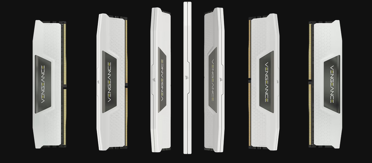 RAM CORSAIR DDR5 6000MHz 32GB (2x16GB) XMP VENGEANCE, alb - eMAG.ro
