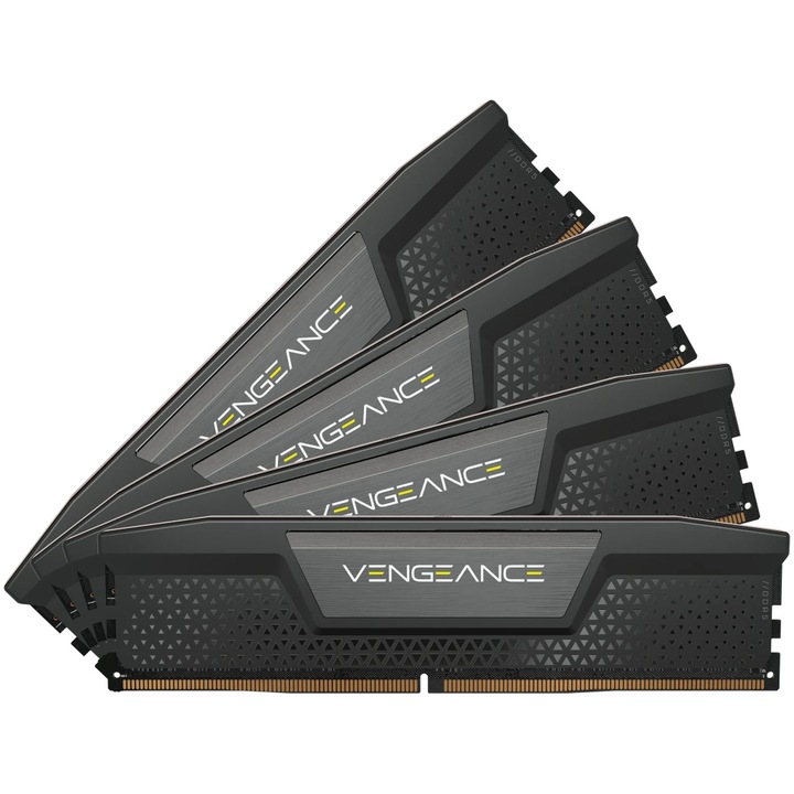 Памет Corsair Vengeance Std PMIC, XMP 3.0 Black Heatspreader, 64GB (4x16GB), DDR5, 6400MT/s, CL 32