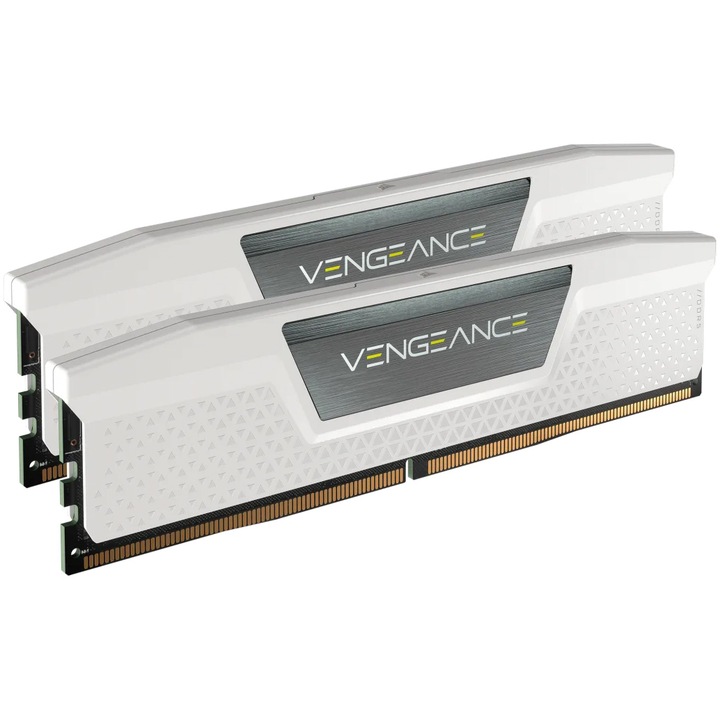 Оперативна памет CORSAIR DDR5 6000MHz 32GB (2x16GB) XMP VENGEANCE RAM, Бял