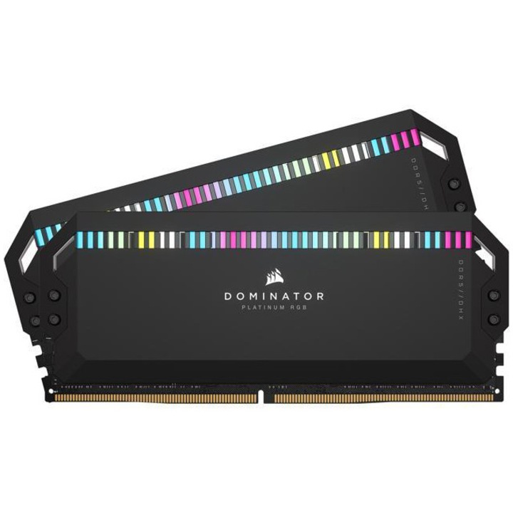 Памет Corsair DOMINATOR PLATINUM XMP 3.0 Black Heatspreader, DDR5, 6000MT/s 64GB (2x32GB), CL30, RGB