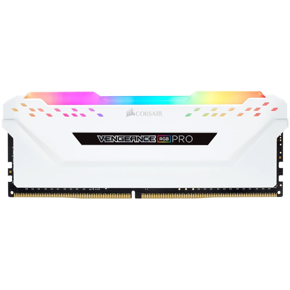 CORSAIR DDR4 32GB (2x16GB) 3200MHz Vengeance Pro RGB RAM, Fehér - eMAG.hu