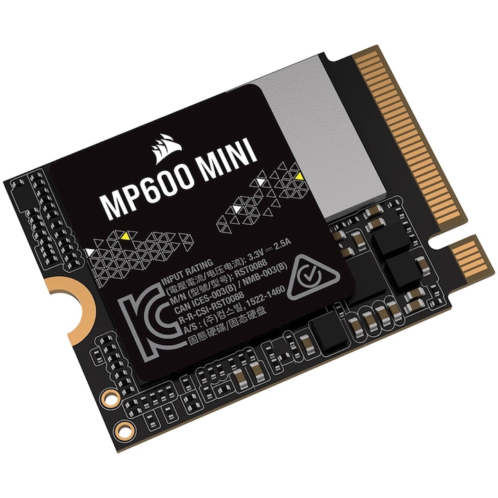 Corsair MP600 MINI SSD meghajtó, 1TB, Gen4 PCIe x4 NVMe M.2 2230