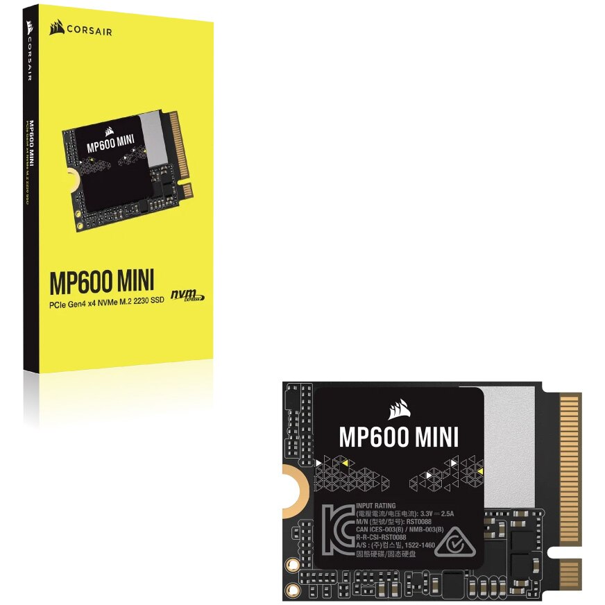 Solid-State Drive (SSD) Corsair MP600 MINI, 1TB, Gen4 PCIe x4 NVMe