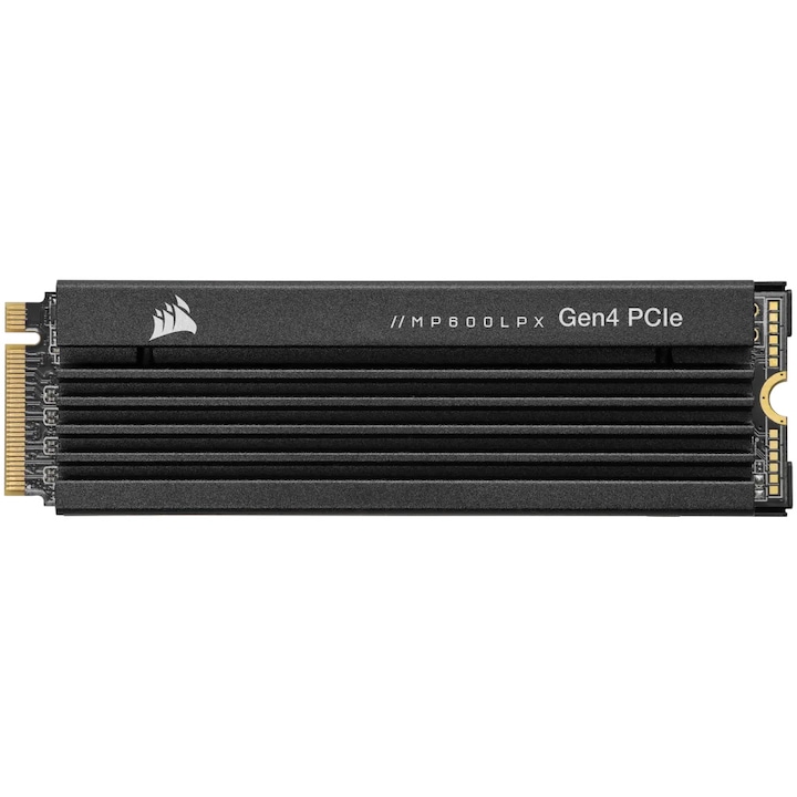 Corsair MP600 PRO LPX SSD meghajtó, 1TB, M.2 NVMe PCIe Gen. 4x4, Fekete