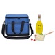 Geanta termoizolanta pentru picnic sau plaja, TECOS, capacitate 16l, cu bareta de umar, pentru mancare sau bautura, culoare Albastra