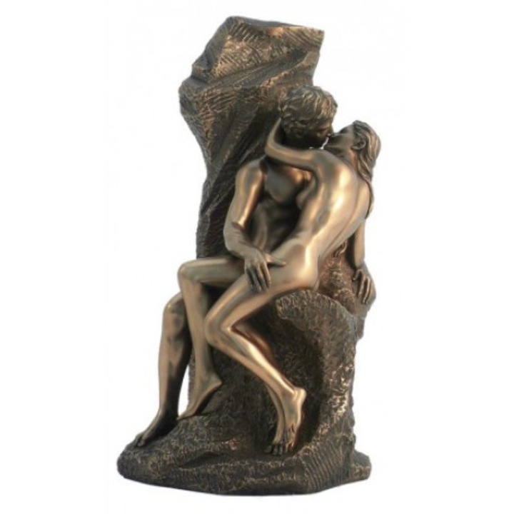 Statueta rasina si bronz, Sarutul
