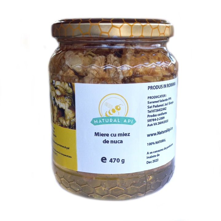 Miere cu miez de Nuca 470g