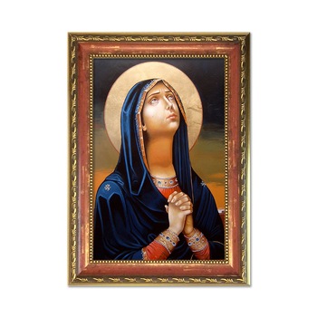 Tablou Decorativ cu Rama tip Icoana Maica Domnului Fecioara Maria, 37 x 52 cm Tablou Decorativ cu Rama tip Icoana Maica Domnului Fecioara Maria, 37 x 52 cm