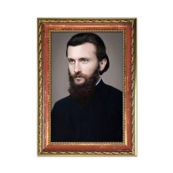 Tablou Decorativ cu Rama tip Icoana Sfantul Arsenie Boca, 37 x 52 cm Tablou Decorativ cu Rama tip Icoana Sfantul Arsenie Boca, 37 x 52 cm