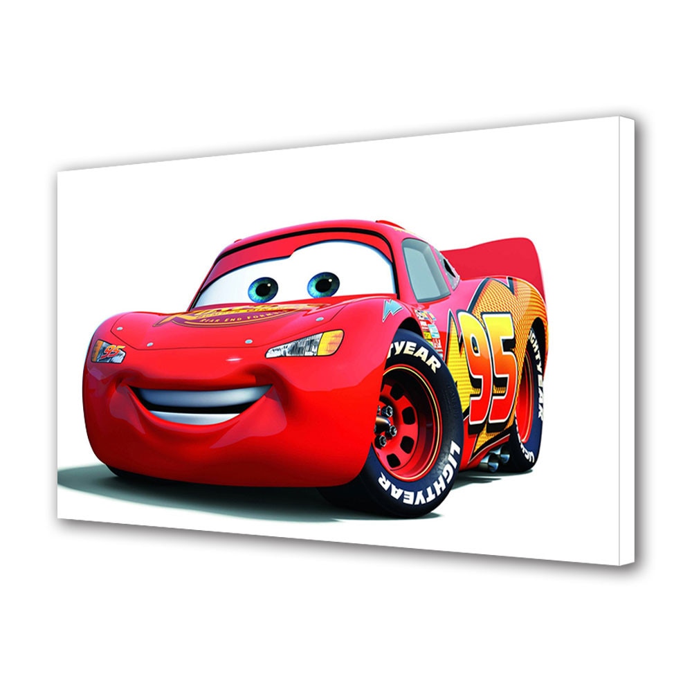 Tablou canvas pentru copii Animatie Lighning McQueen Cars , 20 x 30 cm