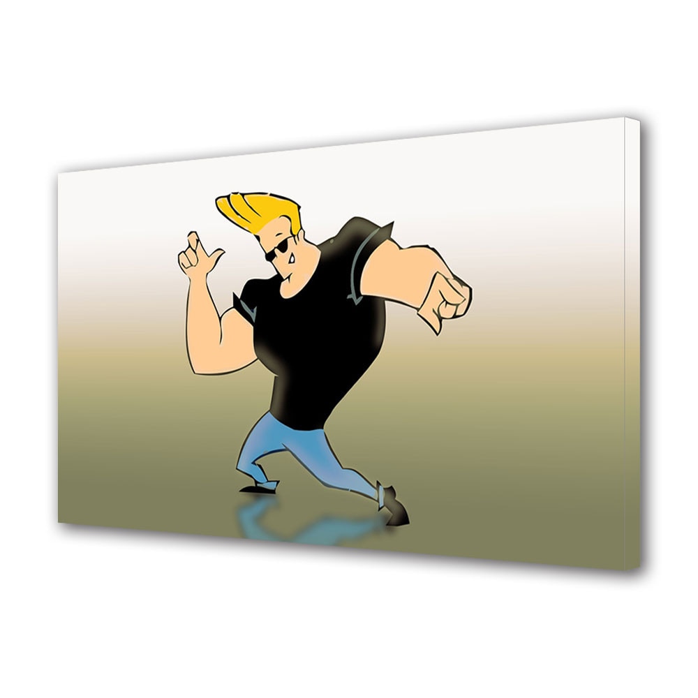 Tablou canvas pentru copii Animatie Johnny Bravo , 20 x 30 cm