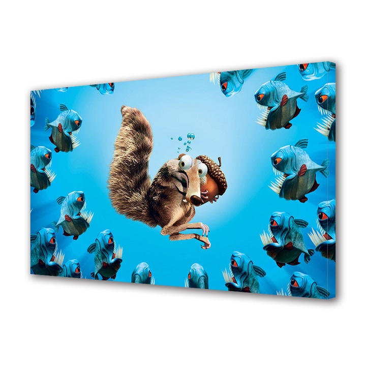 Tablou canvas pentru copii Animatie Ice Age The Meltdown , 30 x 45 cm