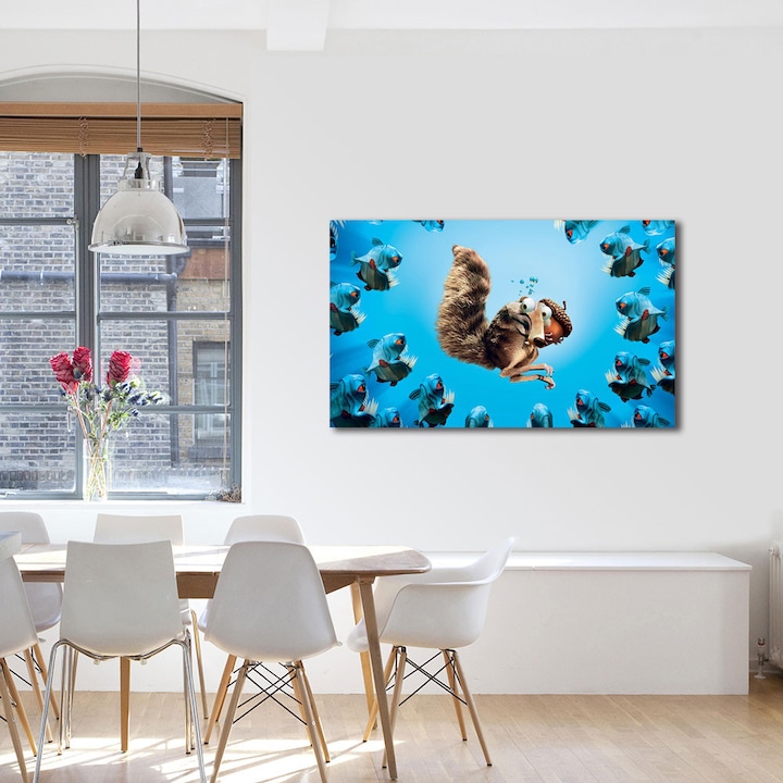 Tablou canvas pentru copii Animatie Ice Age The Meltdown , 30 x 45 cm