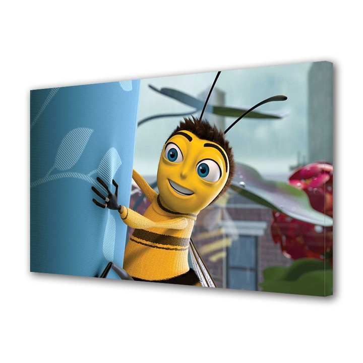 Tablou Canvas Luminos in intuneric VarioView LED Animatie pentru copii Bee Mobie 2007 , 50 x 70 cm