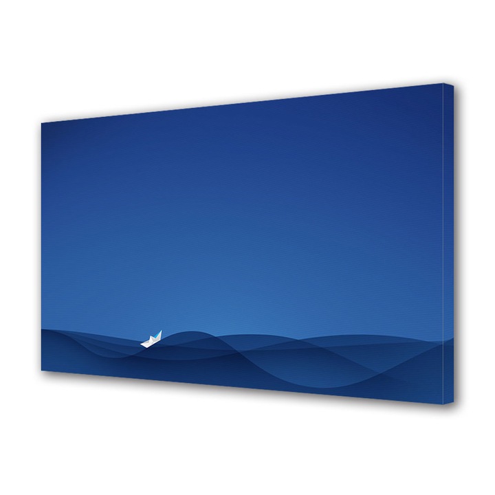 Tablou canvas pentru copii Animatie Barca de hartie , 80 x 140 cm