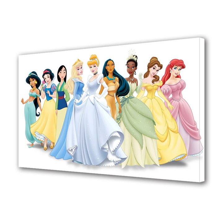 Tablou Canvas Luminos in intuneric VarioView LED Animatie pentru copii Disney Printesa , 50 x 70 cm