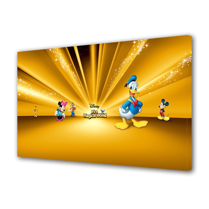 Tablou Canvas Luminos in intuneric VarioView LED Animatie pentru copii Disney Personaje , 50 x 70 cm