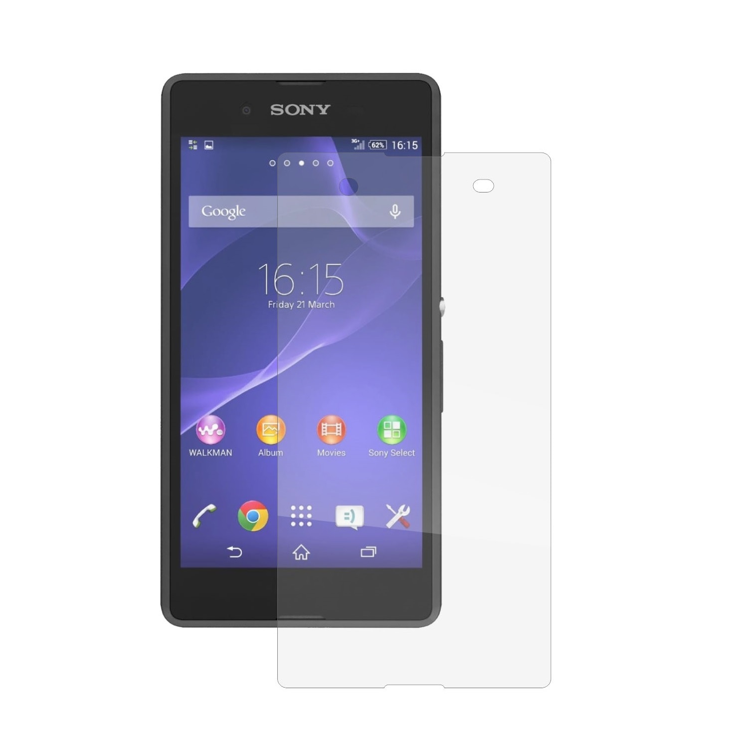 Folie Protectie Ecran, Acoperire Totala, Adeziva si Foarte Flexibila, Invisible Skinz Ultra-Clear AutoRegeneranta pentru Sony Xperia E3