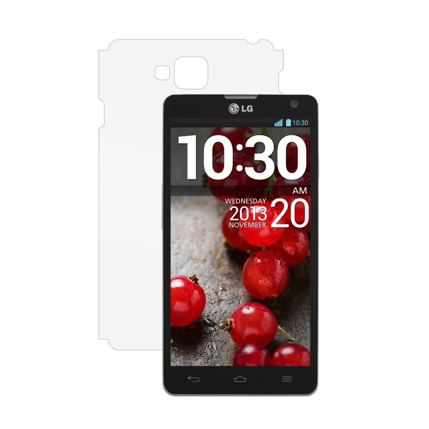 Folie Protectie Invisible Skinz Ultra-Clear HD, Husa Transparenta de tip Skin Adeziv pentru Carcasa si Laterale, dedicata LG Optimus L9 II