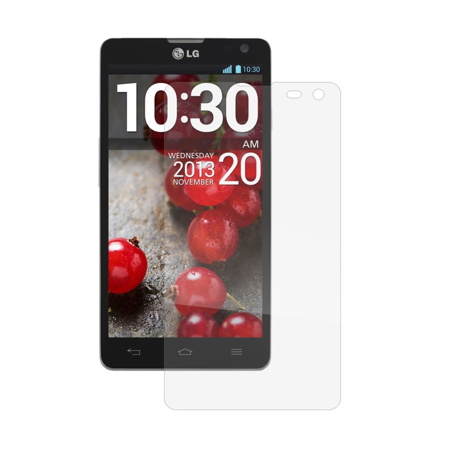 Set 2 Folii Protectie Ecran, Acoperire Totala, Adezive si Foarte Flexibile, Invisible Skinz Ultra-Clear HD pentru LG Optimus L9 II