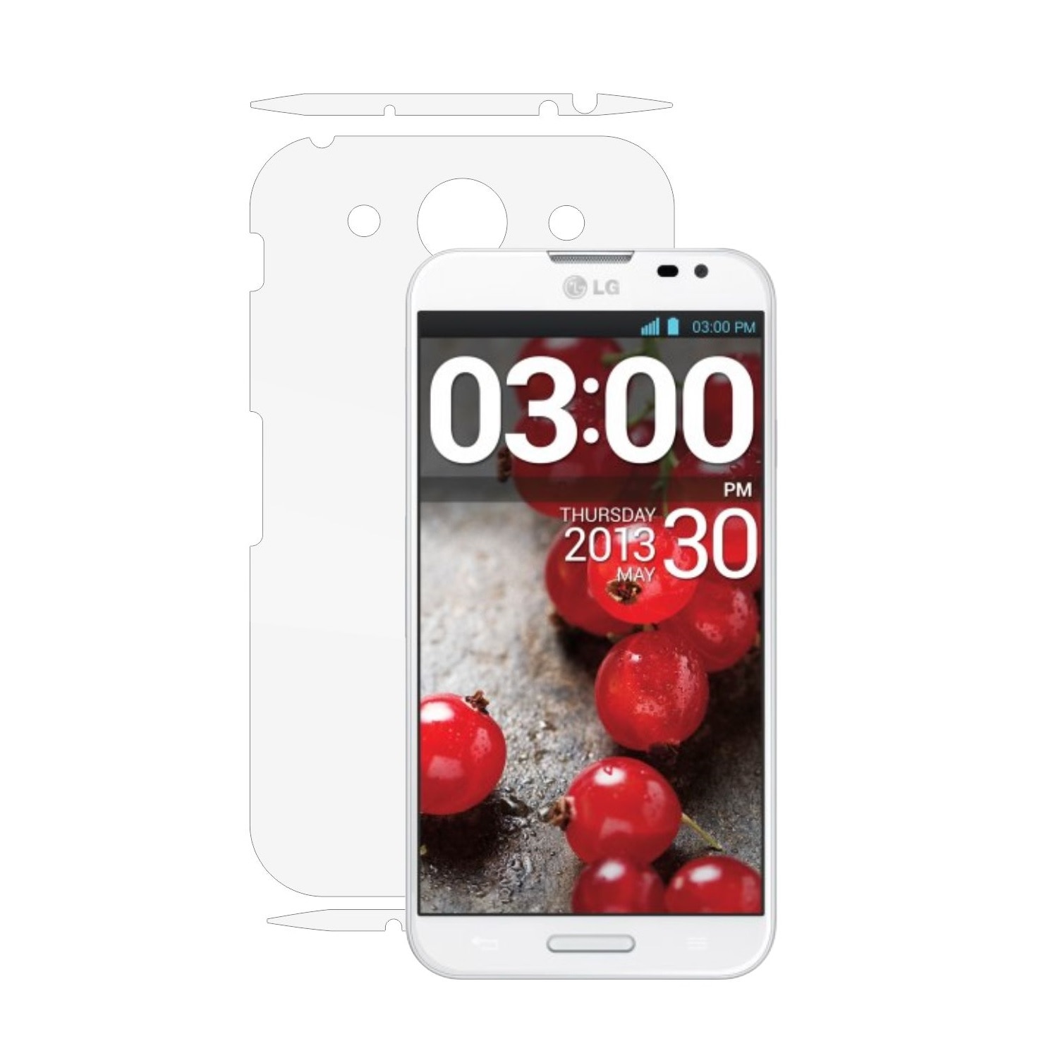 Folie Protectie Invisible Skinz Ultra-Clear HD, Husa Transparenta de tip Skin Adeziv pentru Carcasa si Laterale, dedicata LG Optimus G PRO