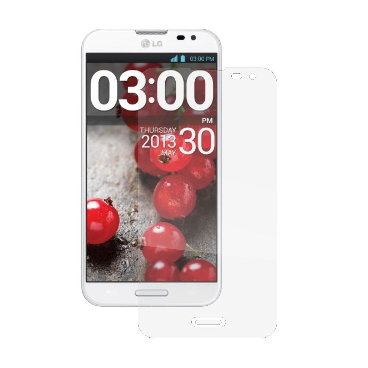 Set 2 Folii Protectie Ecran, Acoperire Totala, Adezive si Foarte Flexibile, Invisible Skinz Ultra-Clear HD pentru LG Optimus G PRO
