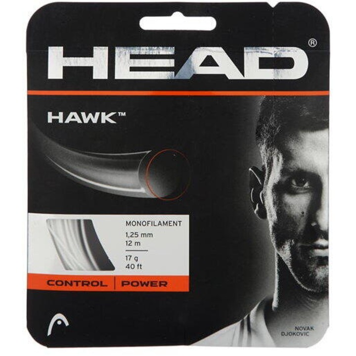 Racordaj Tenis Hawk Grosime 1.25, lungime 12 m Alb