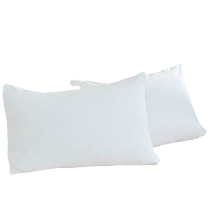 Set Fata de Perna, English Home, 2 Piese, Bumbac 100%, 50x70 Cm, Alb