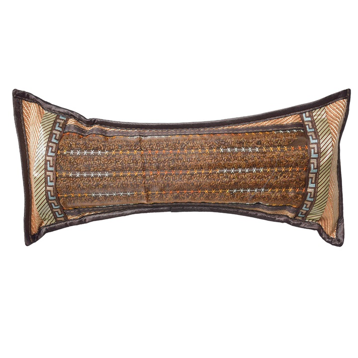 Perna ortopedica, rulou cu frunze de ceai, Naimeed D4932, Maro