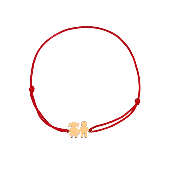 Bratara fata si baiat din aur 14k ARTOR BA61