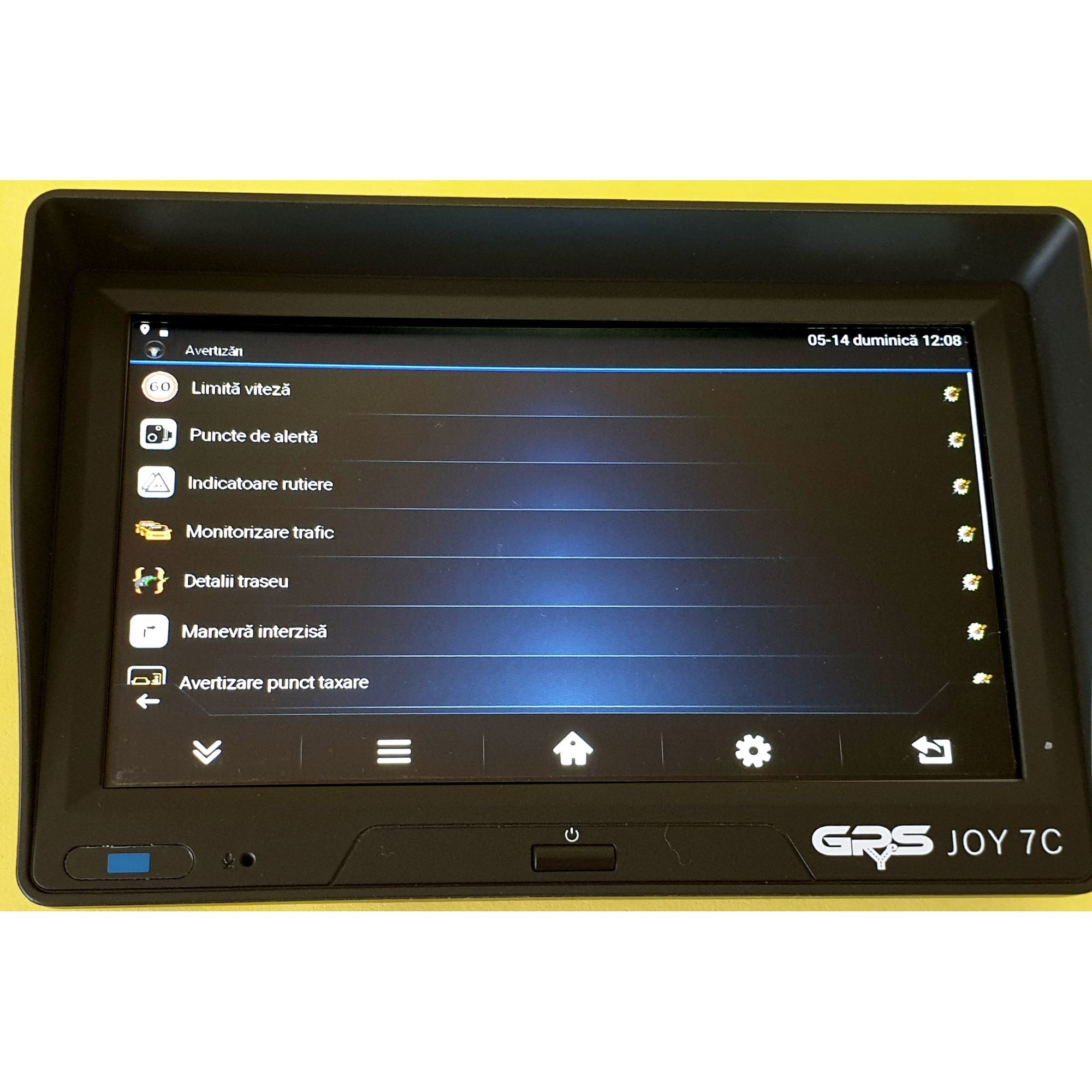 Sistem de navigatie GPS 7 inch, 48 Gb, GPyeS JOY 7C Model 2024, Cartela ...