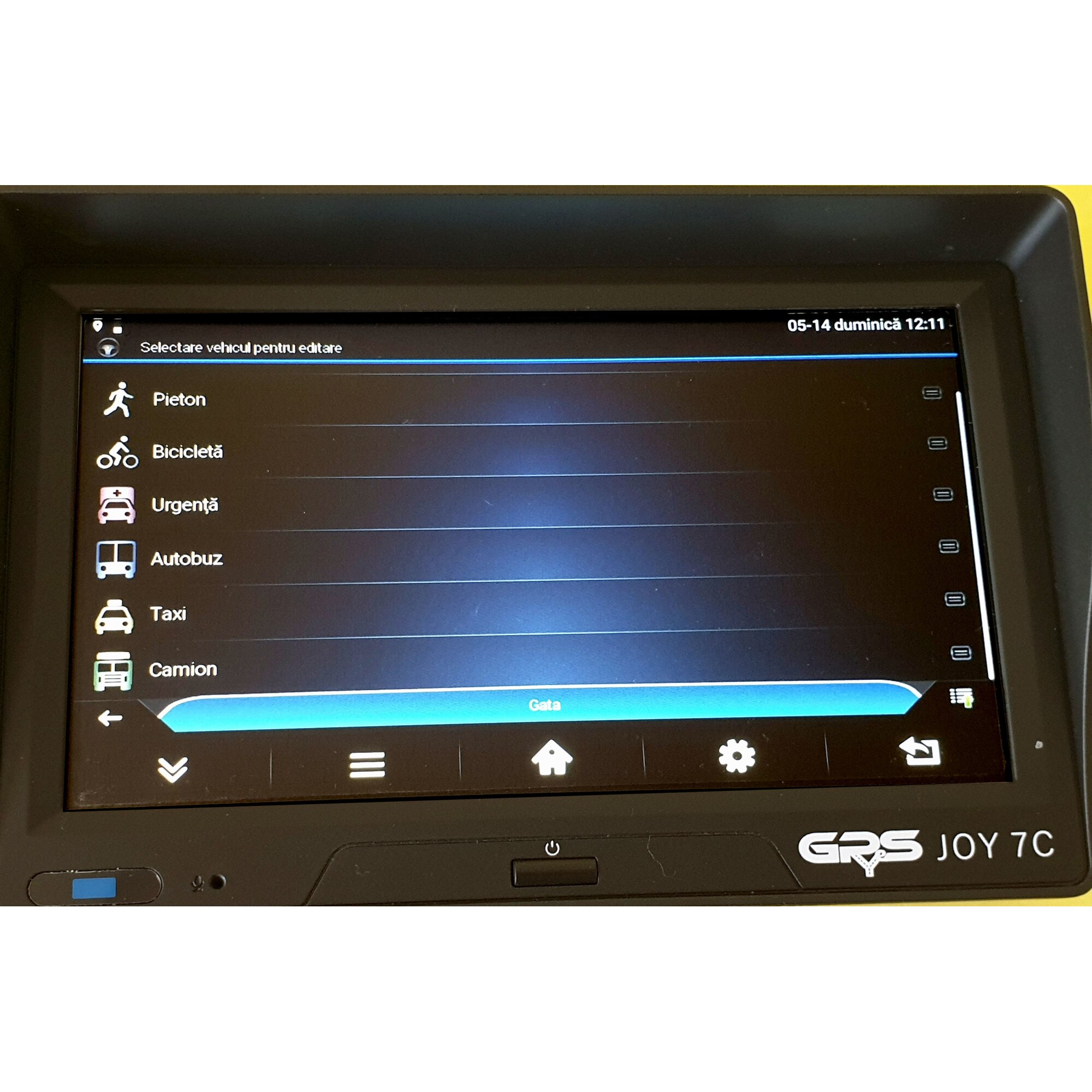 Sistem de navigatie GPS 7 inch, 48 Gb, GPyeS JOY 7C Model 2024, Cartela ...