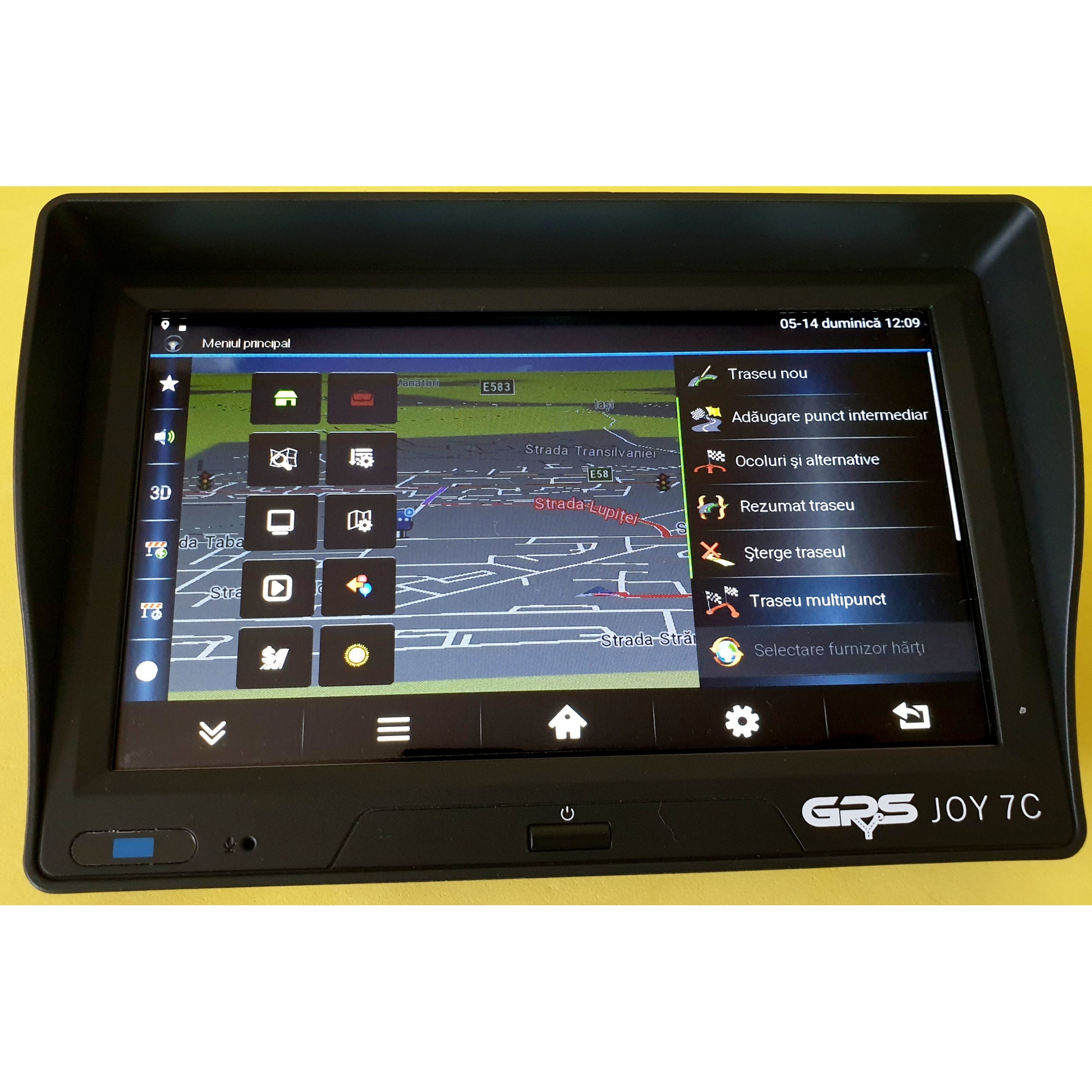 Sistem de navigatie GPS 7 inch, 48 Gb, GPyeS JOY 7C Model 2025, Cartela ...