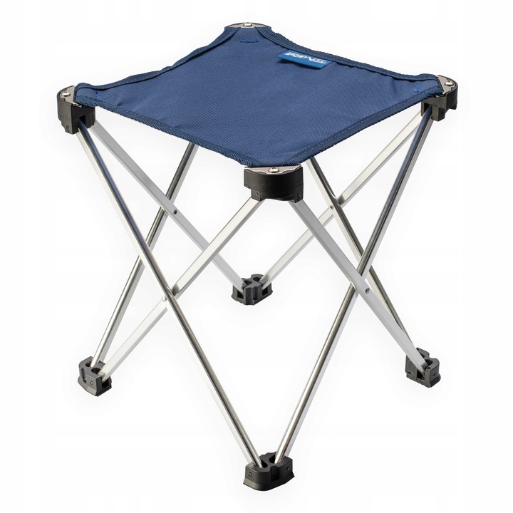 Scaun de turism, SportVida, Camping, Aluminiu, Albastru inchis