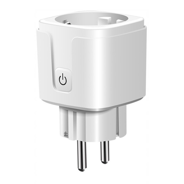 Priza inteligenta Wi-Fi, Zola®, monitorizare cosum energie, plastic, 3680W, 250V, 50x80mm, alba