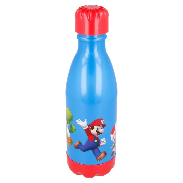 Sticla apa pentru copii, PP, Super Mario, 560 ml Albastru