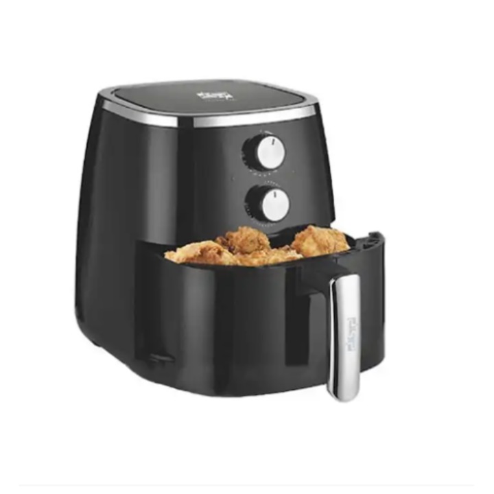 Friteuza fara ulei Sokany SK-8012, 1800W, 7.7L, Control Digital, Negru