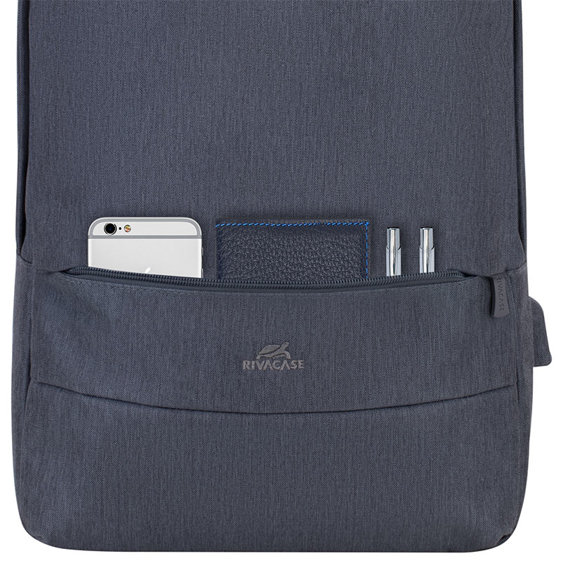 Rucsac laptop Rivacase 7562 15.6", anti-furt, Gri inchis