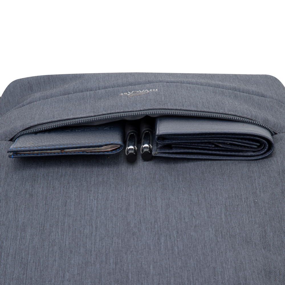 Rucsac laptop Rivacase 7567 17.3", anti-furt, Gri inchis